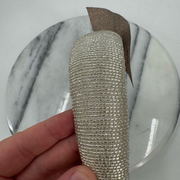 NWT Natasha Champagne beaded headband - Picture 2 of 4